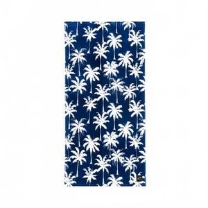 NEW SLOWTIDE luca palm print beach towel in blue/white